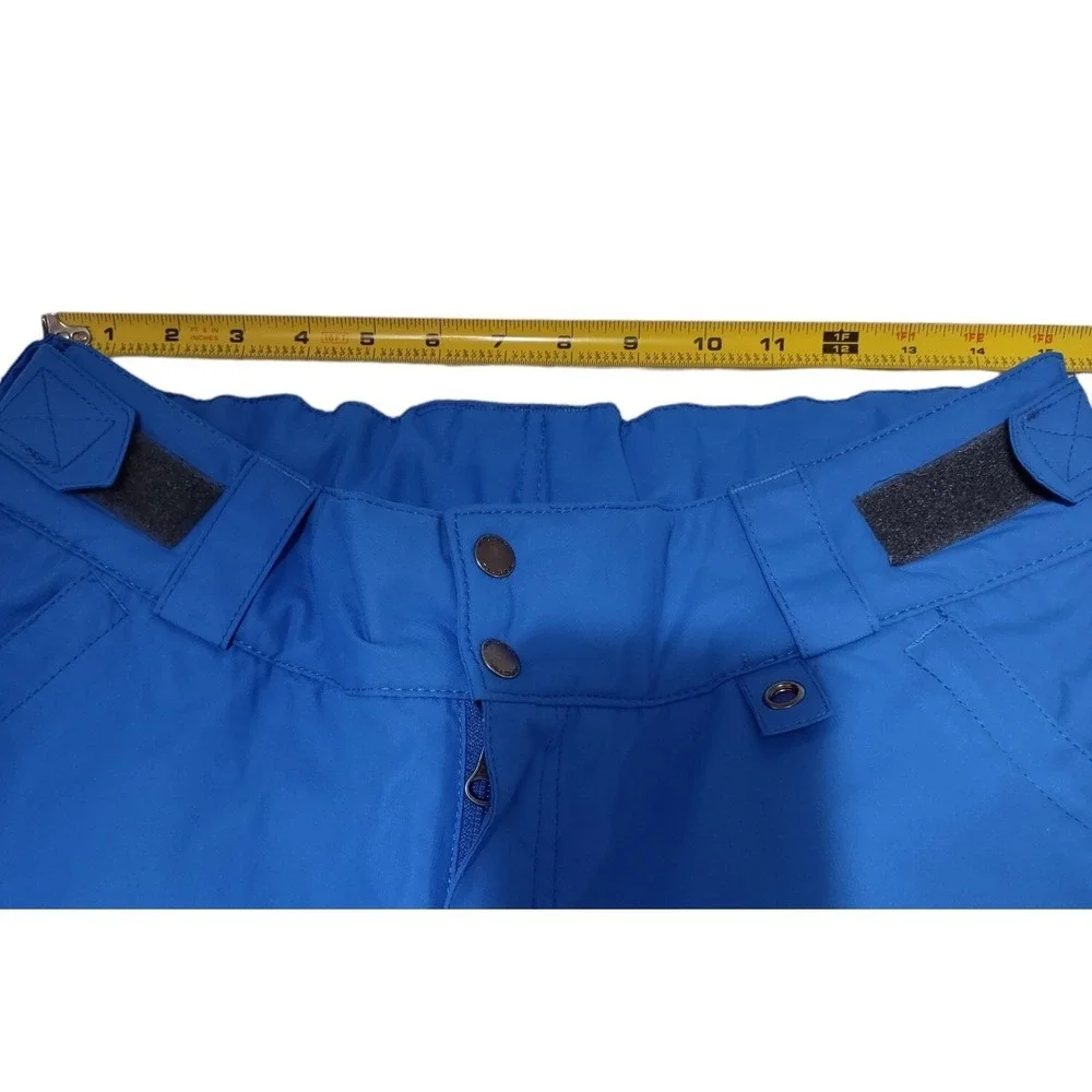 Arctix Insulated‎ Snow Pant Women's Size Large Blue Zip Pockets Zip Snap Closure